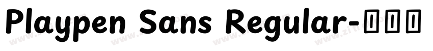 Playpen Sans Regular字体转换